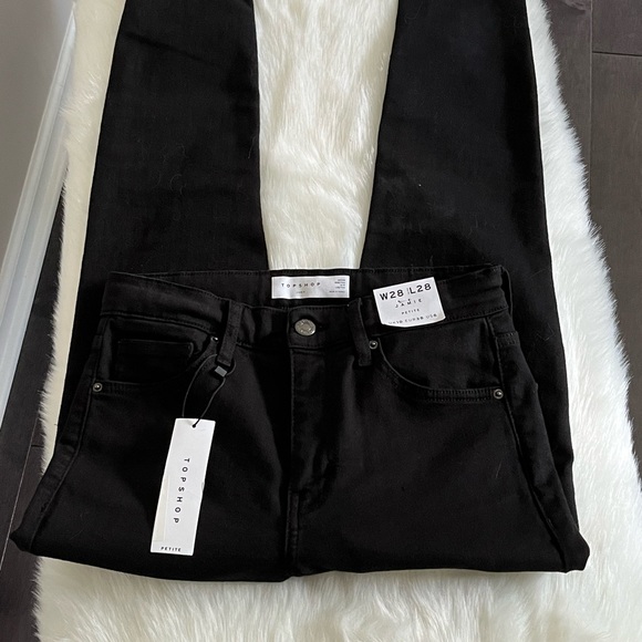 NWT TopShop Jamie Petite High Waist Skinny Black Jeans W28 To Fit L28 US6 - Picture 4 of 9